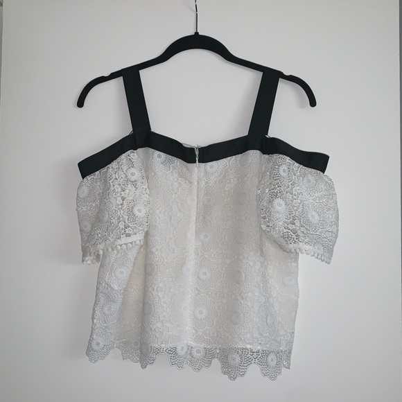 TopShop White Lace Top - Picture 3 of 4